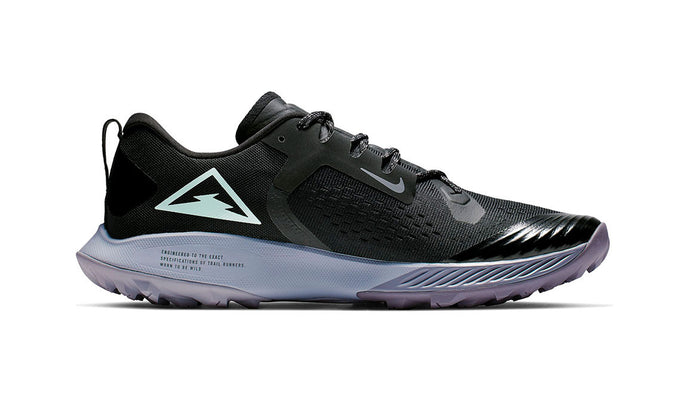 Men's Nike Air Zoom Terra Kiger 5 Trail Running Shoe - Color: Black/Barely Grey (Regular Width)